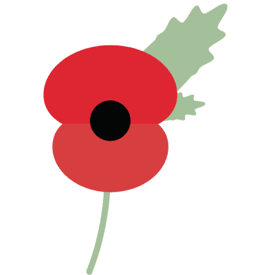 DVA Dietitian icon – Red poppy symbolizing nutrition support for veterans through expert dietetic care