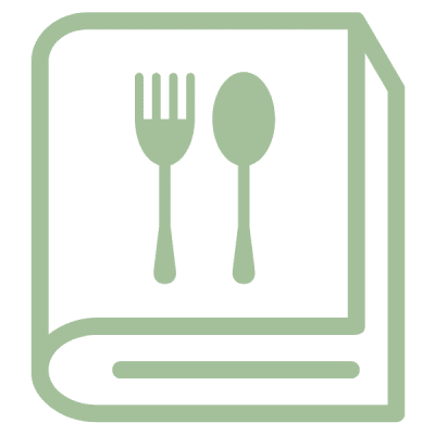 Meal plan icon – Dietitian-designed nutrition guide featuring a structured plan for healthy eating and wellness.