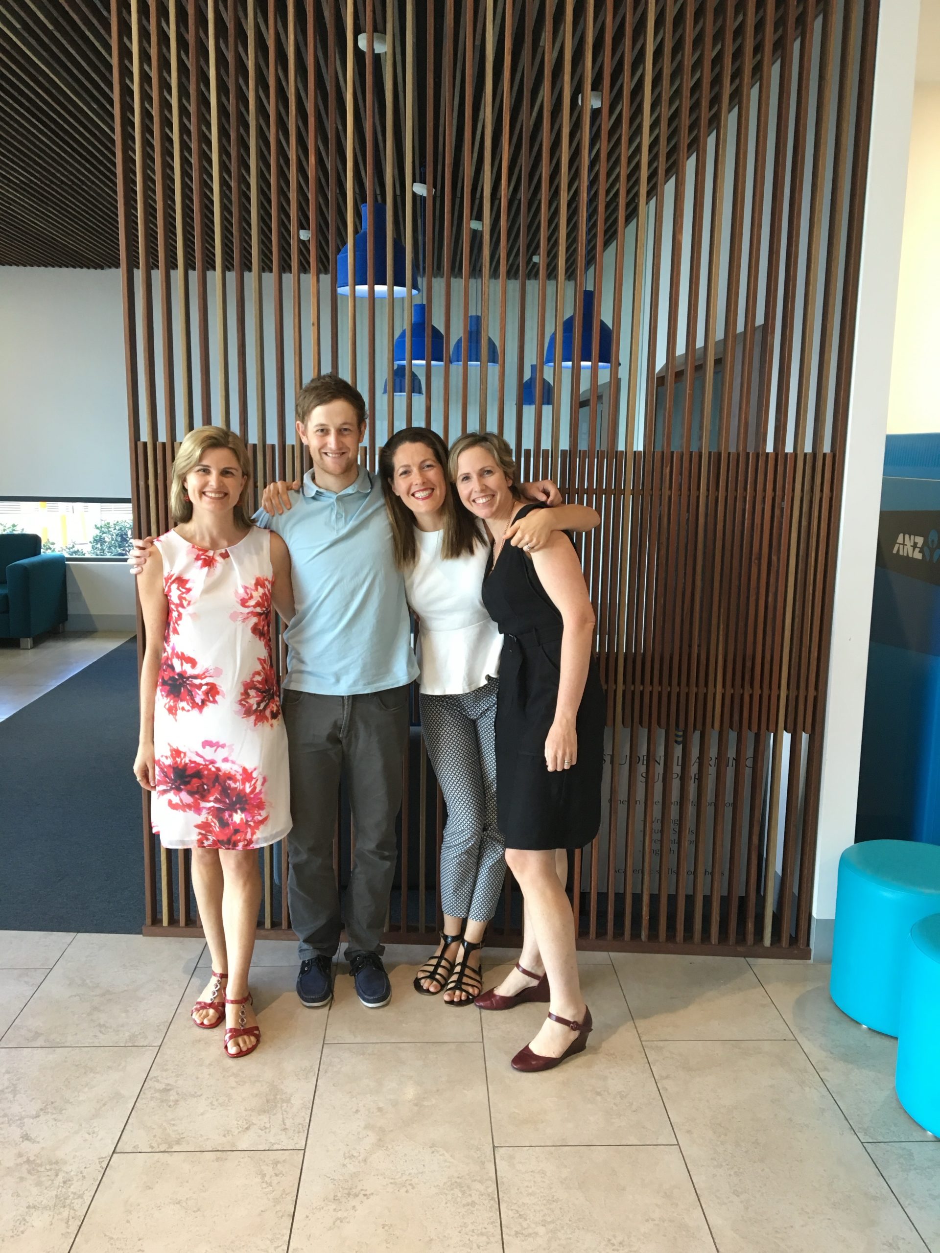 My Nutrition Clinic's early dietitian team on the Gold Coast - founders Cherie and Anna with their first two team members, providing Medicare-registered nutrition care